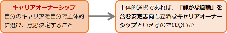 「安定志向」の選択もキャリアオーナーシップ